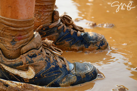 Muddy shoes