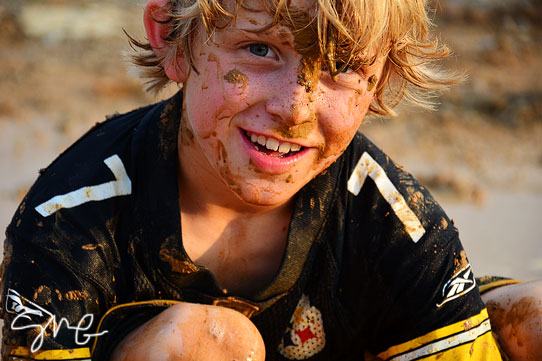 Muddy kid