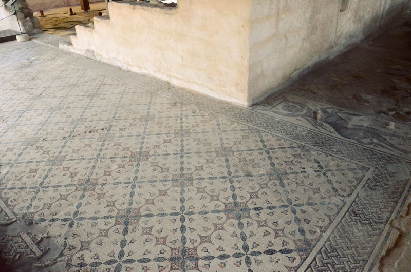mosaic tiled floor in Sepphoris