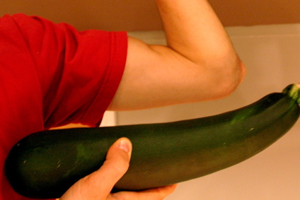 Zucchini and my arm