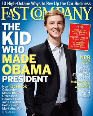 Chris Hughes Cover Fast Company Magazine